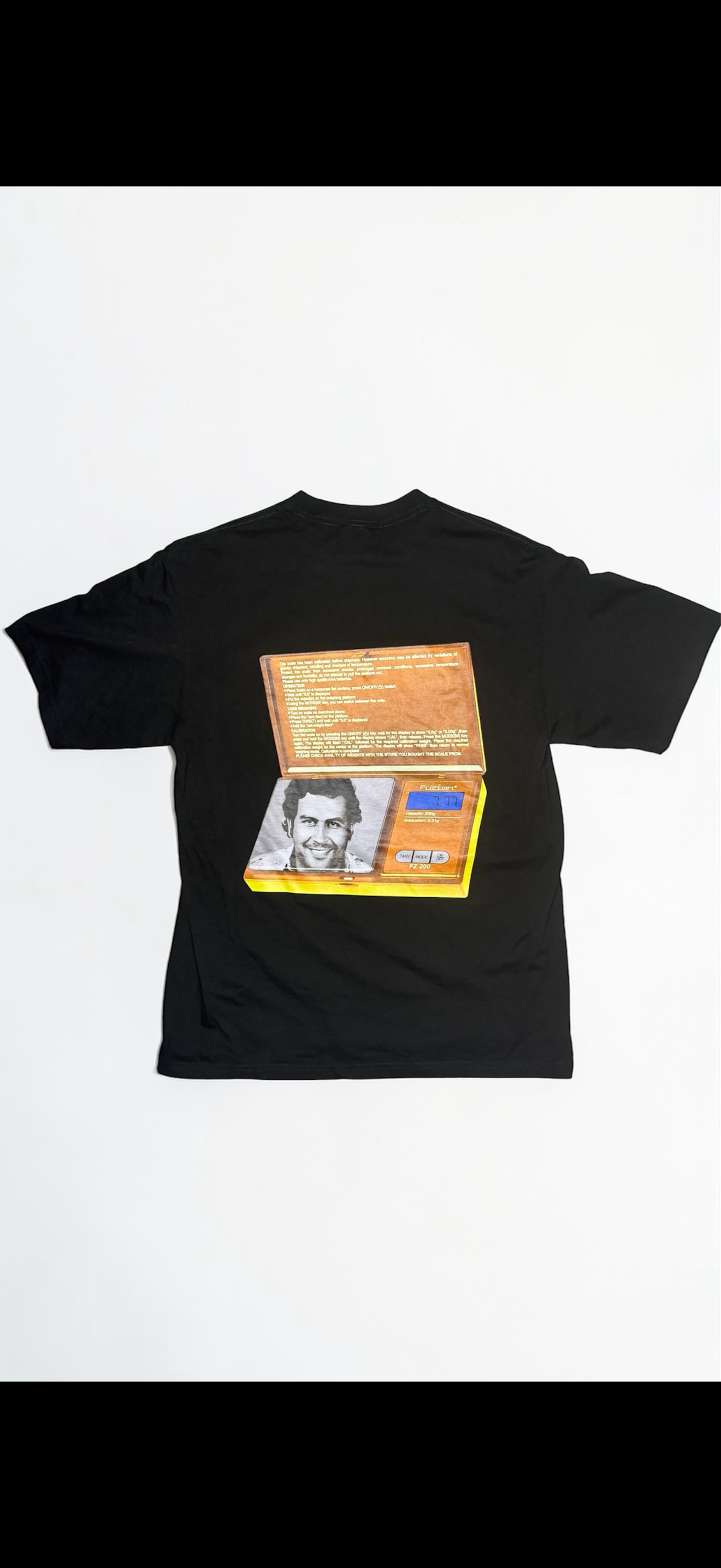 BLACK TAR HEAVY WEiGHT T-SHiRT "PABLO ESCOBAR"
