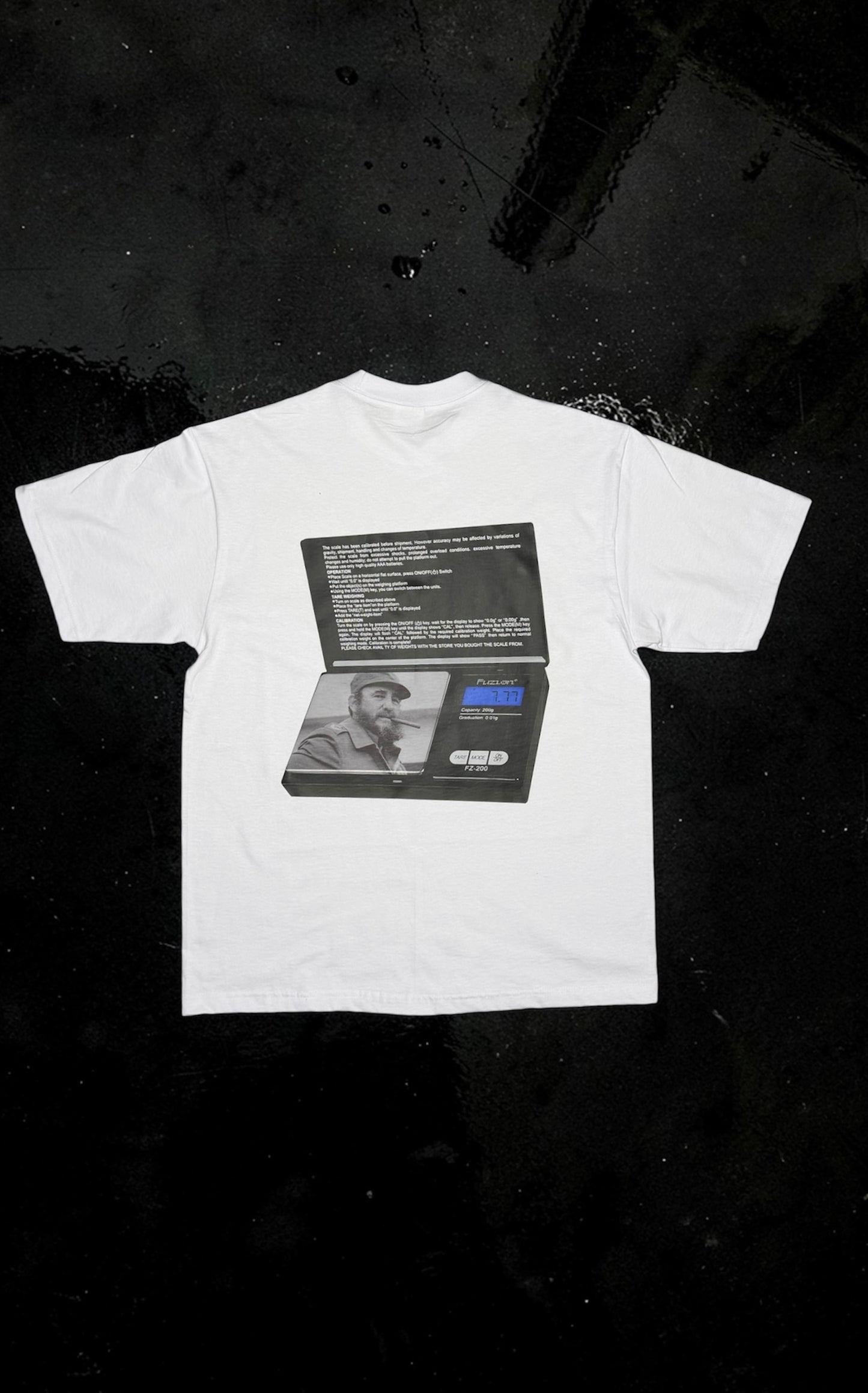 WHiTE SNOW HEAVY WEIGHT T-SHIRT "FIDEL CASTRO"